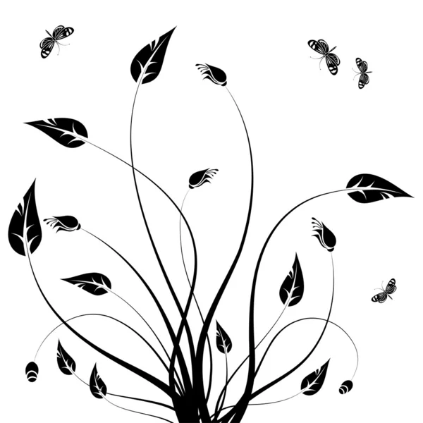 花のデザイン — ストックベクタ