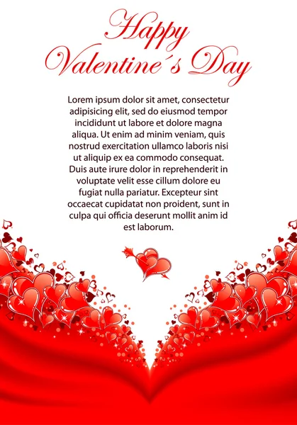 Valentijnsdag wenskaart — Stockvector