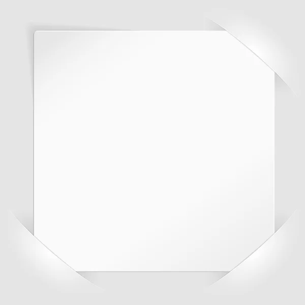Bílý list papíru v kapsách — Stockový vektor