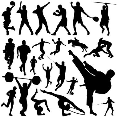 Collection of sports clipart