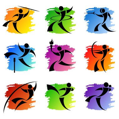 Sport icons clipart