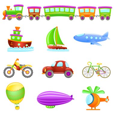 Cartoon transportation clipart