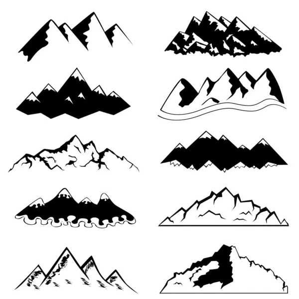 Set di montagna — Vettoriale Stock