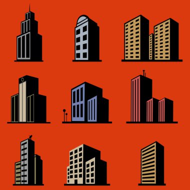 Modern building clipart