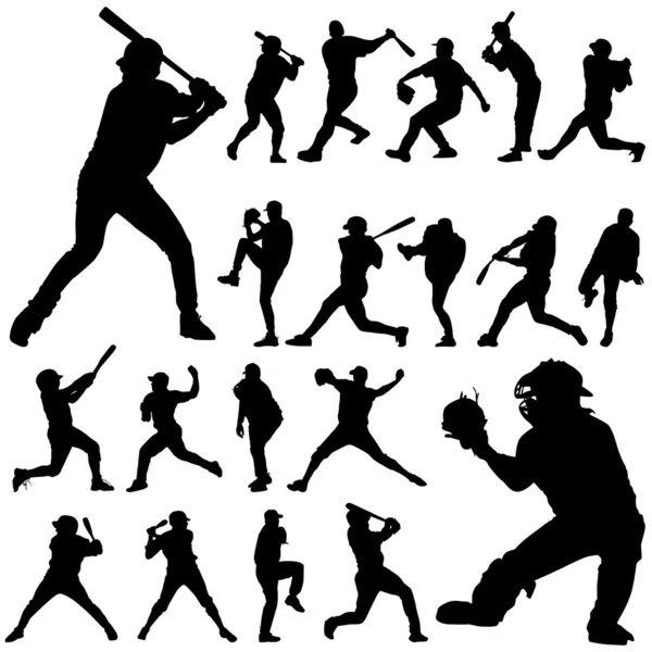 棒球运动员 — 图库矢量图片