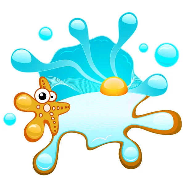 Tropische splash — Stockvector