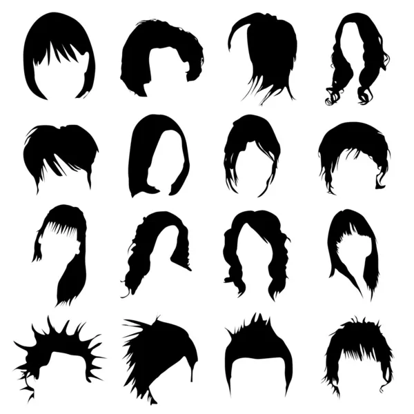 发型设计矢量 — 图库矢量图片