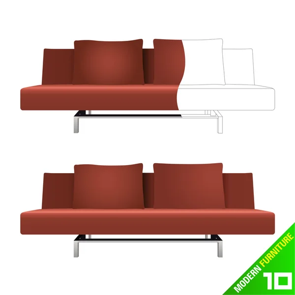 Moderne meubels — Stockvector