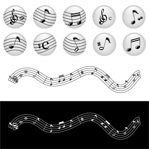 Music note — Stock Vector