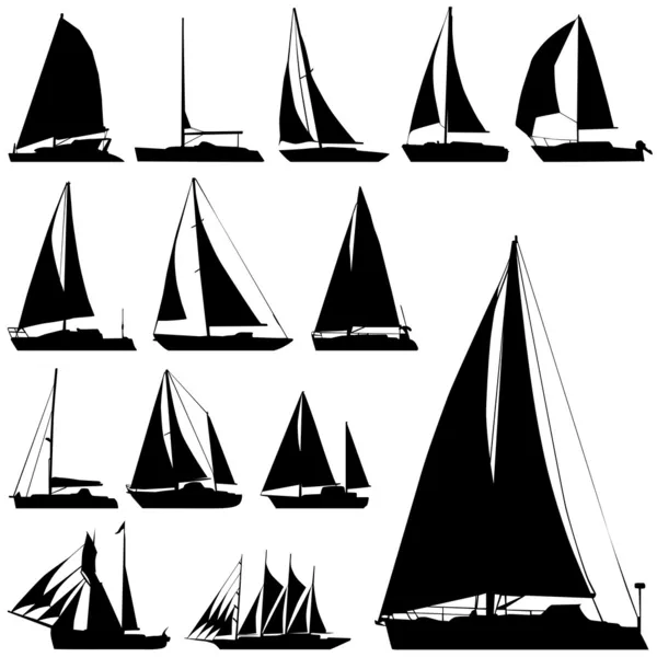 Barca a vela — Vettoriale Stock