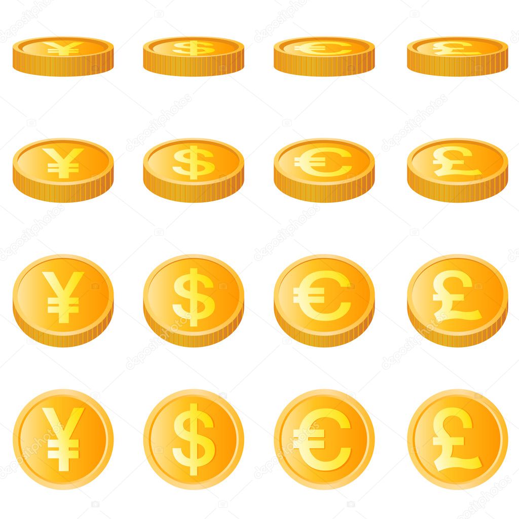 Gold coin, four monetary unit
