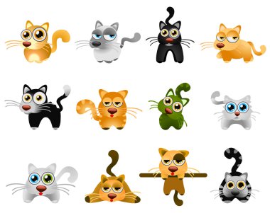 Set of cat clipart