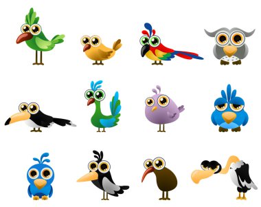 Set of bird clipart