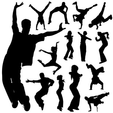 Dancing set clipart