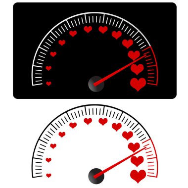 Love meter clipart