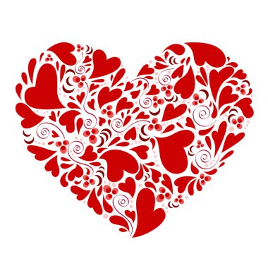 Hearts within heart clipart