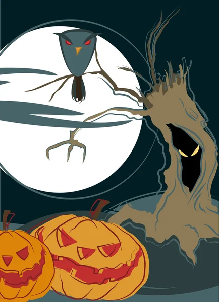 Disegno illustrazione Halloween — Vettoriale Stock