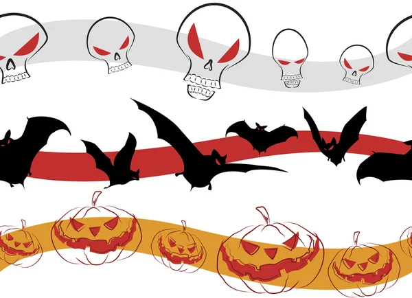 Gestaltung von Halloween-Illustrationen — Stockvektor