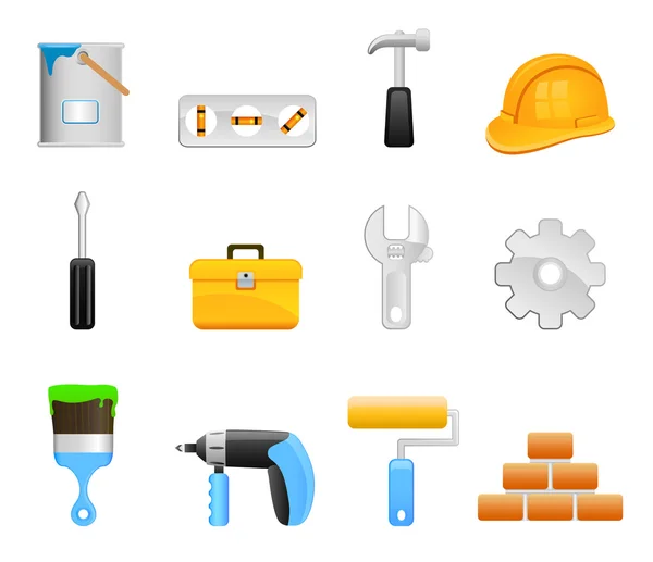 Construction tools icon — Stock Vector