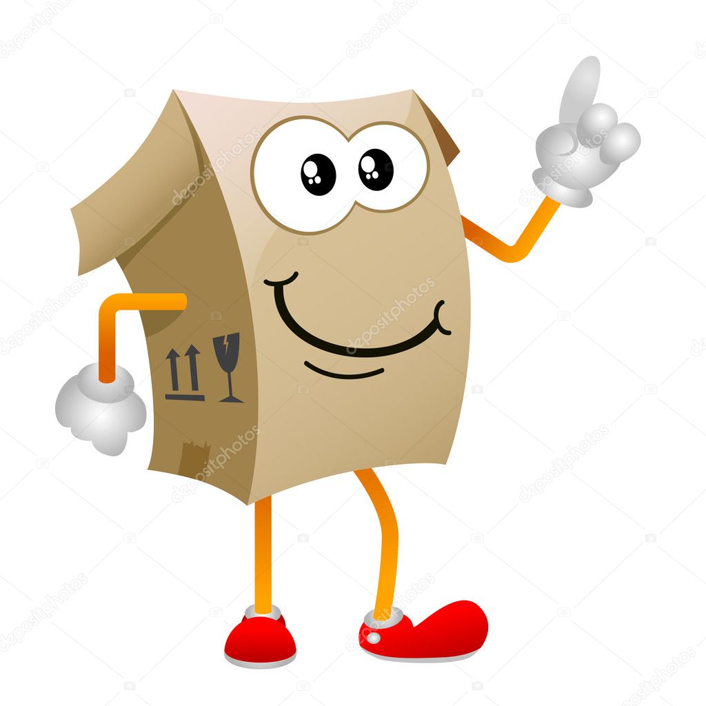 Cardboard cartoon character Stock Vector Image by ©bogalo #7145792