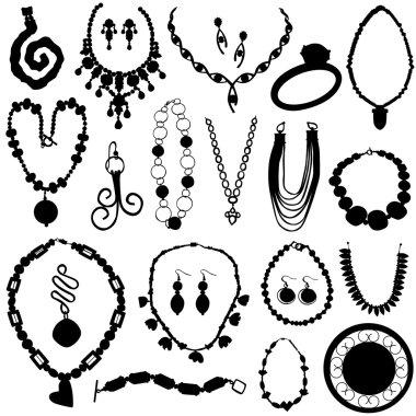 Jewelry set clipart