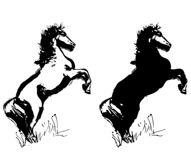 Horse design clipart