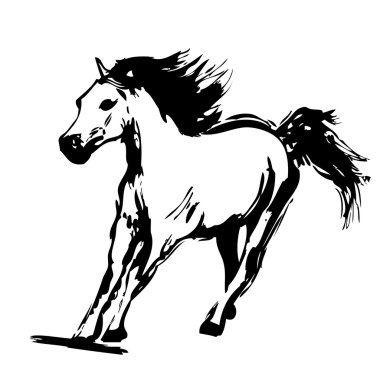 Horse design clipart