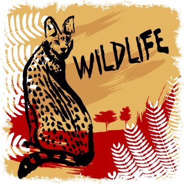 Wildlife design clipart