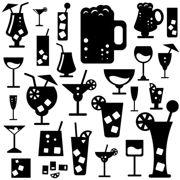 Alcohol glasses — Stock Vector