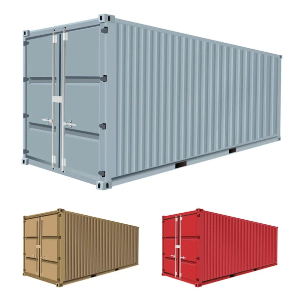 Freight container vector — Stock Vector