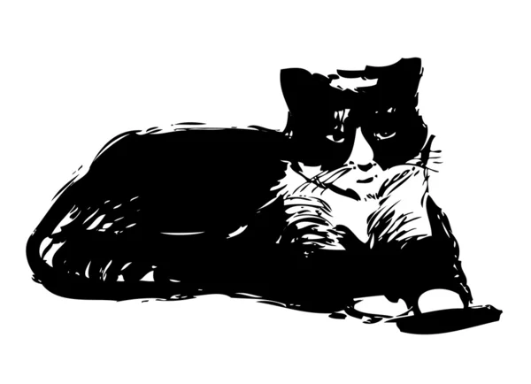 Desenho do gato — Vetor de Stock