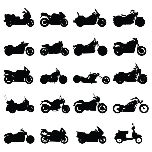 Motorcycle set — Stock Vector