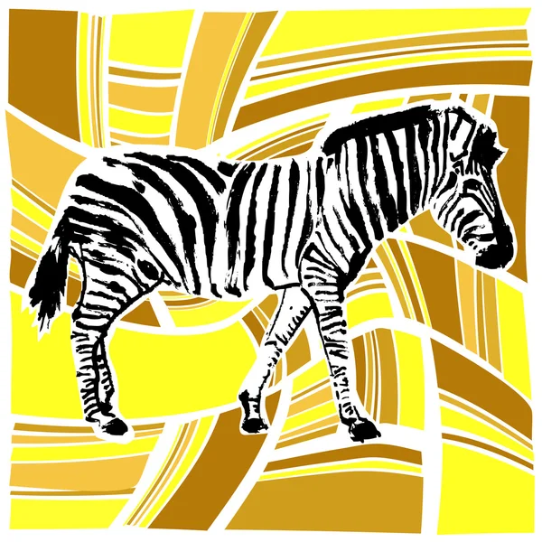 Vettore di progettazione zebra — Vettoriale Stock