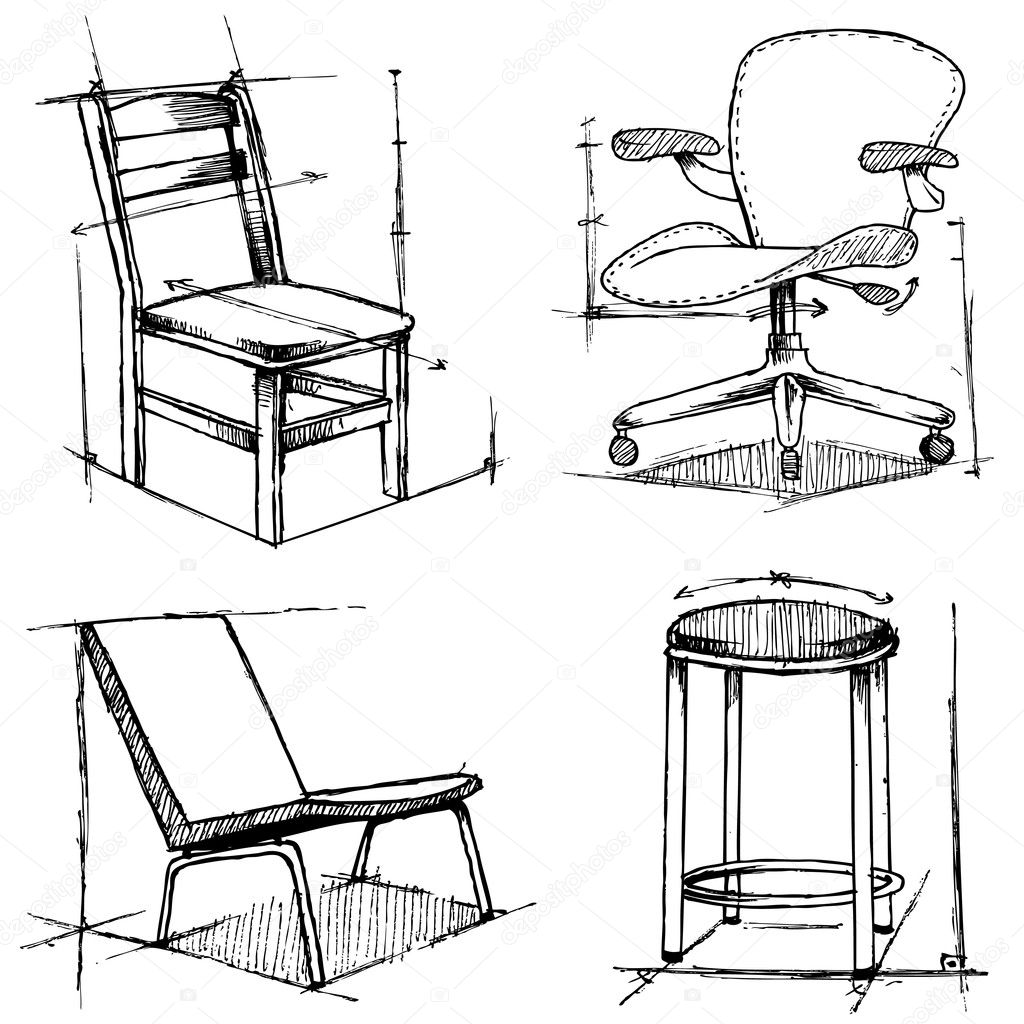 Chairs drawings