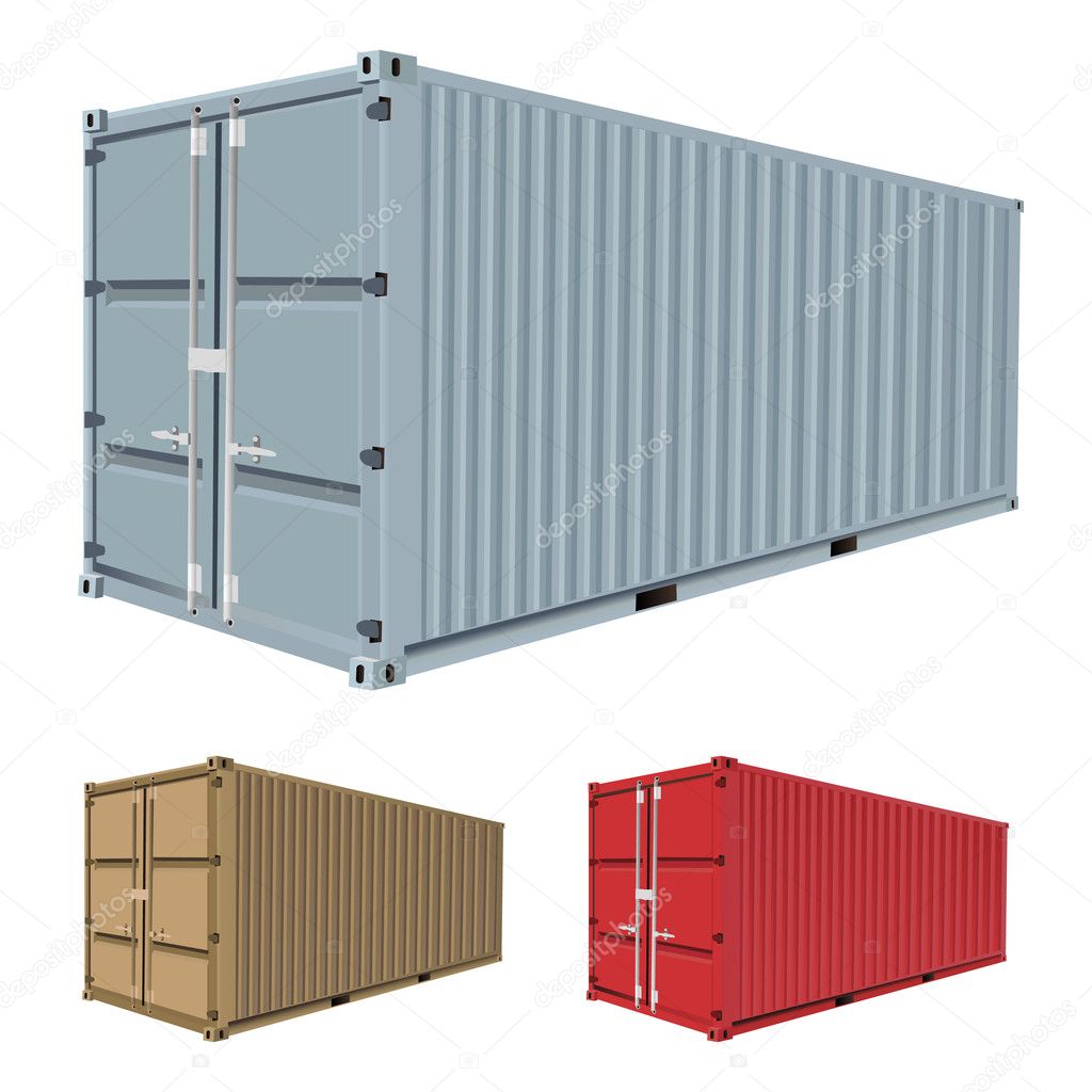 Freight container vector