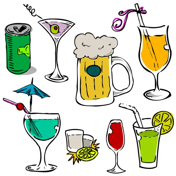 Alcohol glas — Stockvector