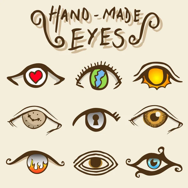 Художественные глаза — стоковый вектор