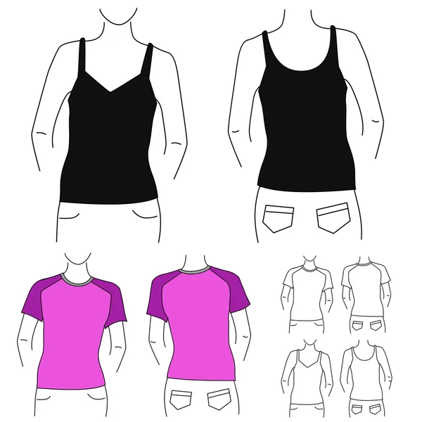 Modèle de vêtements — Image vectorielle