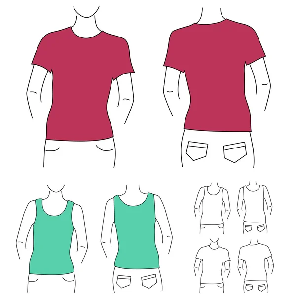 Clothes template — Stock Vector