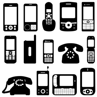 Phone set clipart