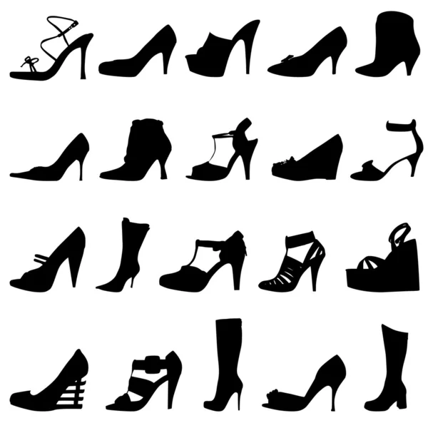 ファッション女性靴 — ストックベクタ