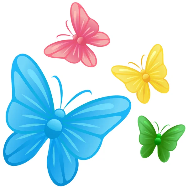 Illustrazioni della farfalla — Vettoriale Stock
