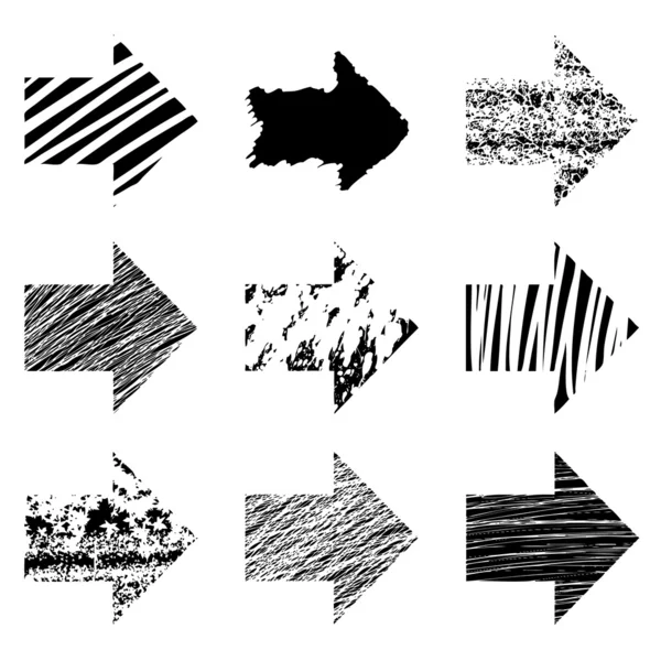 Grunge conception de flèche — Image vectorielle