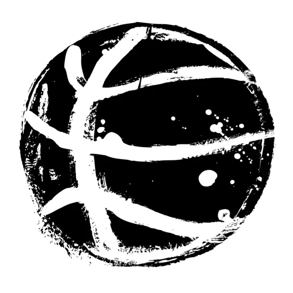 Grunge basketbal — Stockvector