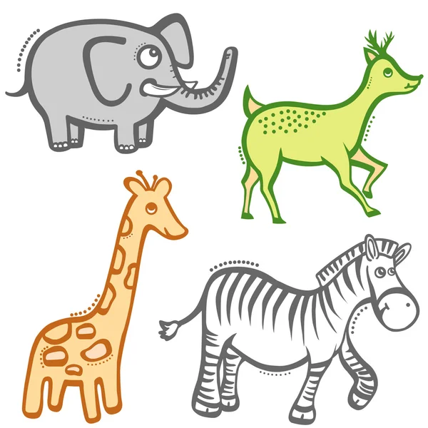 Карикатура на животных — стоковый вектор