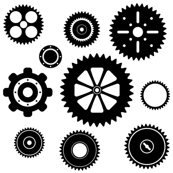 Industriella kugghjul — Stock vektor