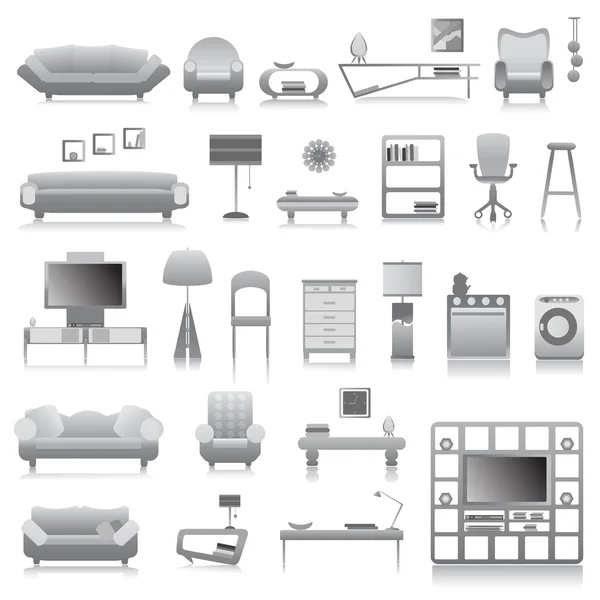 Meubilair pictogram — Stockvector