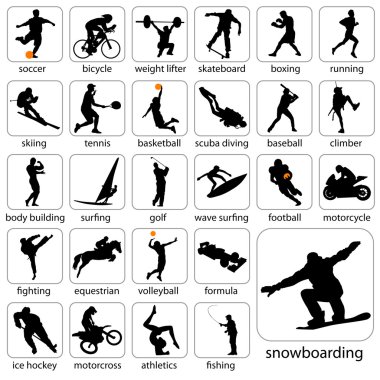 Sport silhouettes