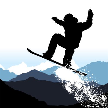 Snowboarding clipart