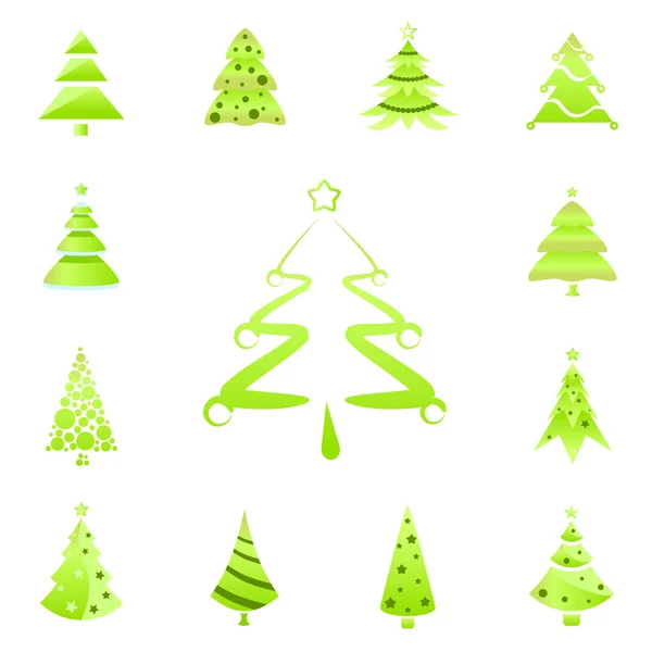Symboles d'arbre — Image vectorielle